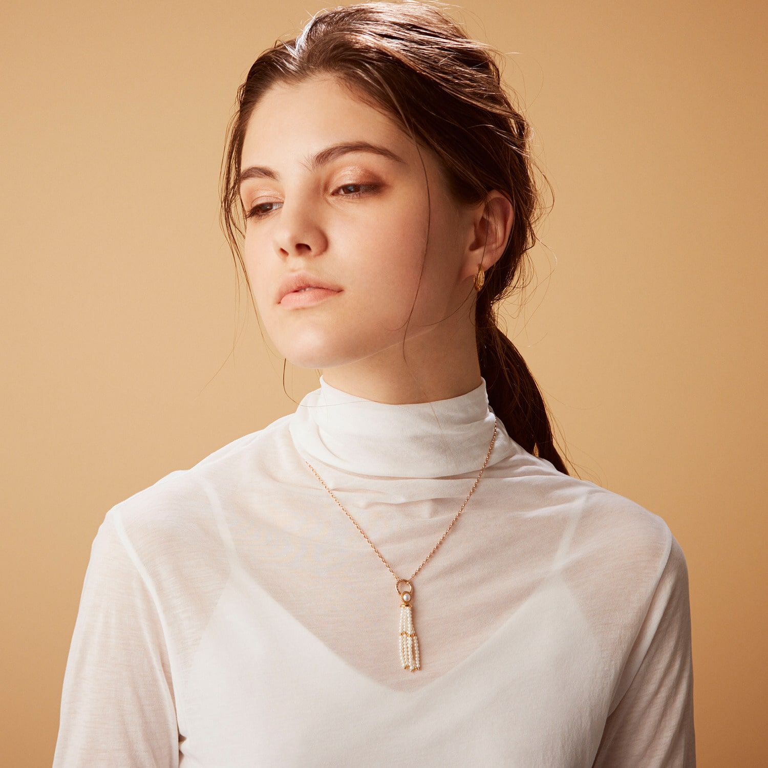 agete「K10ネックレス」|ネックレス|