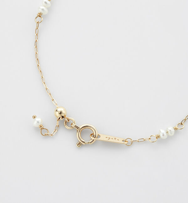 agete「K10パールブレスレット」|ブレスレット・バングル|