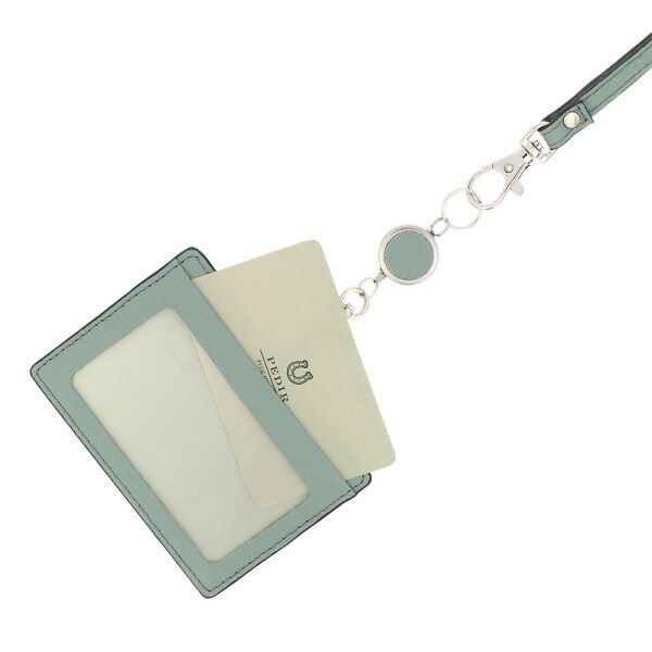 PEDIR「PEDIR(ペディール) ディアシュリンク 本革 リール付IDケース」|定期入れ|