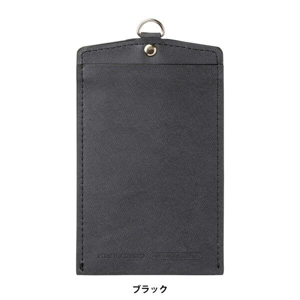 PEDIR「PEDIR(ペディール) リアコ シングルパスケース」|定期入れ|ブラック