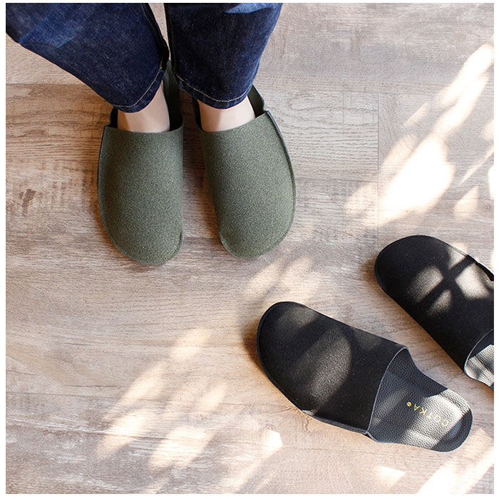 BACKYARD FAMILY「携帯スリッパ メンズ スエード 通販 スリッパ 室内履き 室内ばき ルームシューズ おしゃれ」|ルームシューズ|