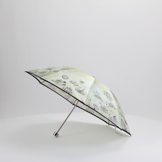 銀座かねまつ「折りたたみ傘」|傘|イエローグリーン