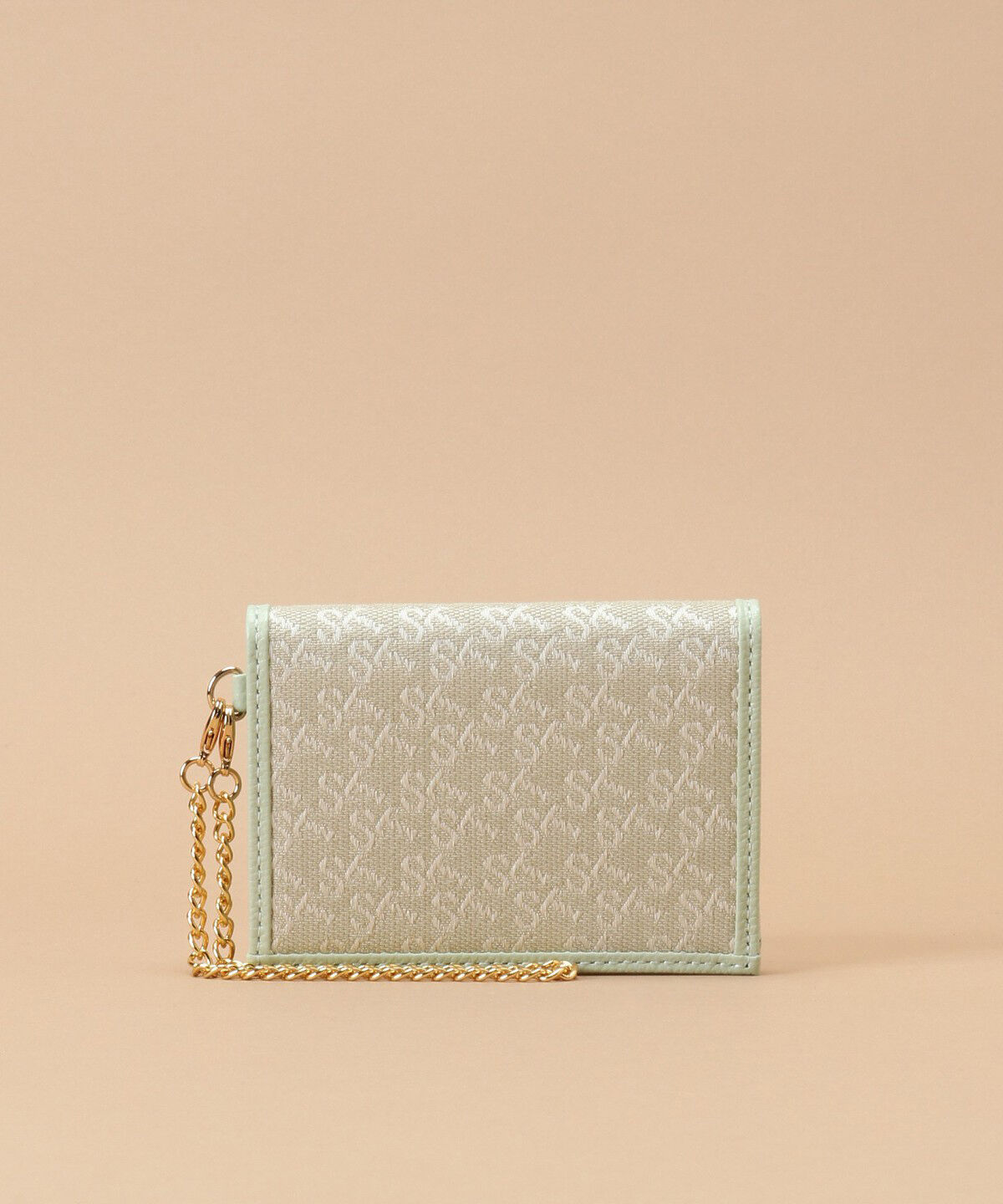 Samantha Thavasa「ST Jacquard パスケース」|定期入れ|ミント