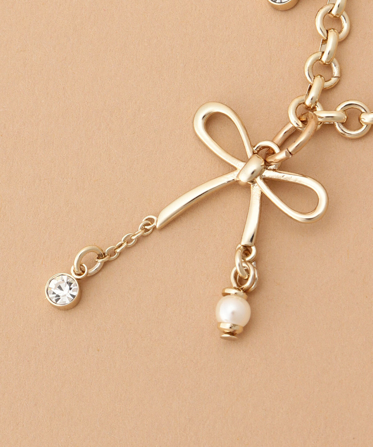 Samantha Thavasa「ゴールドリボンバッグチャーム」|チャーム・キーホルダー|