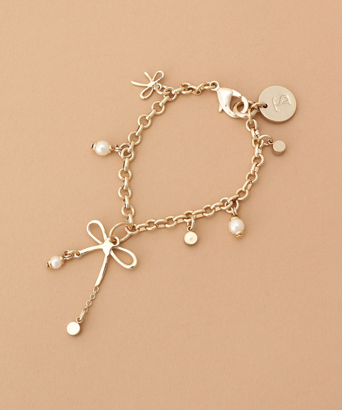 Samantha Thavasa「ゴールドリボンバッグチャーム」|チャーム・キーホルダー|