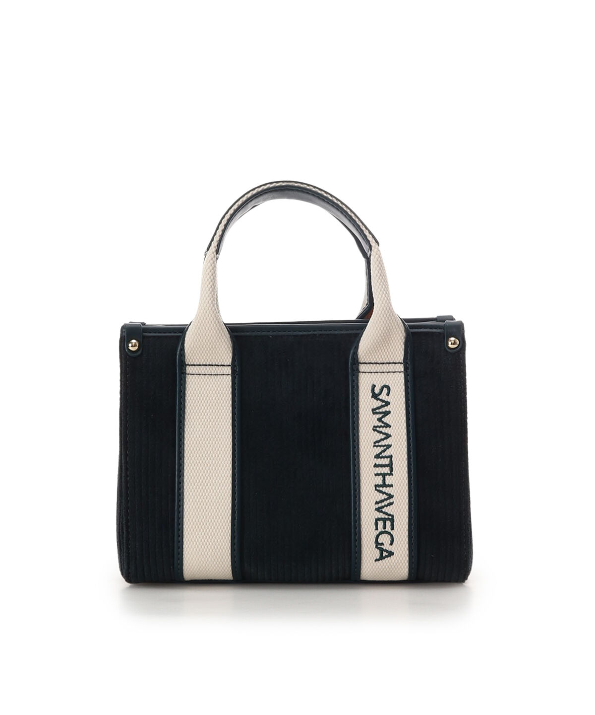 Samantha Vega「ロゴテープコーデュロイショルダーバッグ（ミニ）」|ショルダー・メッセンジャー|ﾀﾞｰｸｸﾞﾘｰﾝ