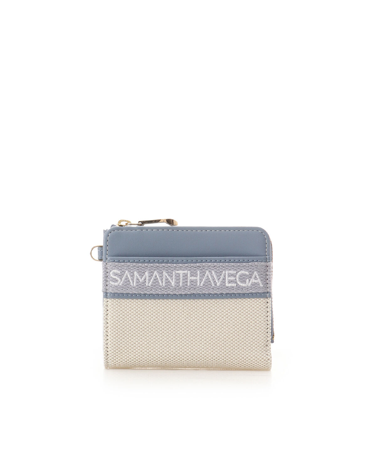 Samantha Vega「ロゴテープ折財布」|財布|ライトブルー