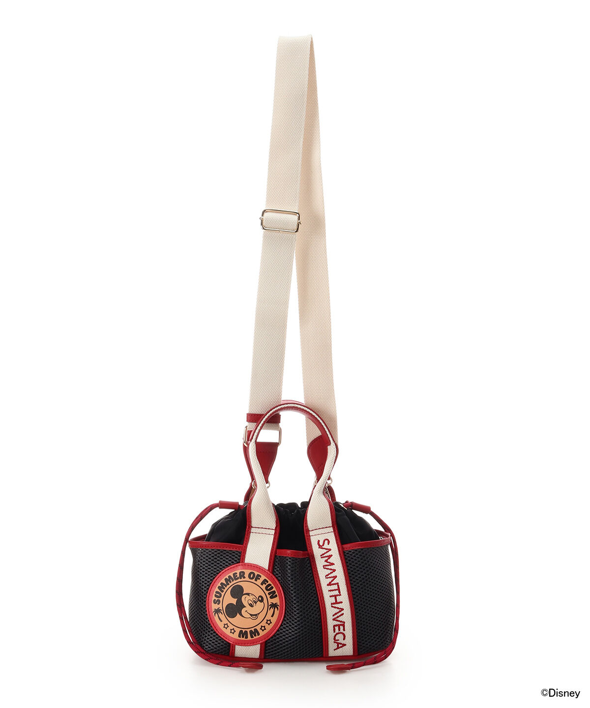 Samantha Vega「｢ﾐｯｷｰﾏｳｽ&ﾌﾚﾝｽﾞ｣ﾛｺﾞﾃｰﾌﾟﾊﾝﾄﾞﾊﾞｯｸﾞ(ﾐｯ  」|ハンドバッグ|