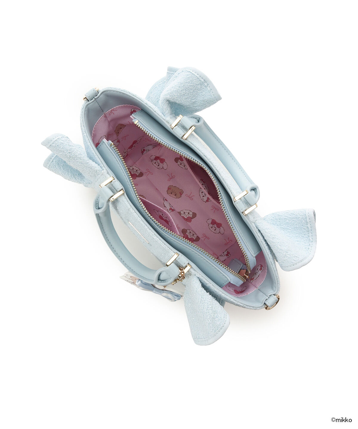 Samantha Vega「Lil ala mode&times;SAMANTHAVEGAコレクション ツイードフリルハンドバッグ」|ハンドバッグ|