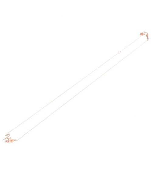 Samantha Tiara「K18 SPG フラワーレターズイニシャルネックレス 小 (W)」|ネックレス|
