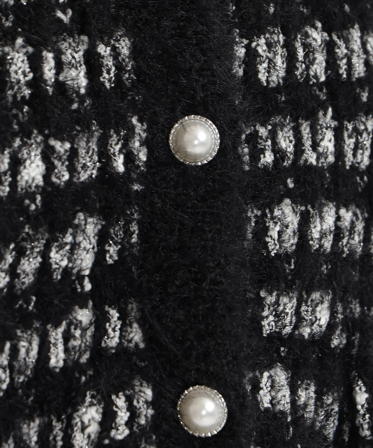 アンドクチュール「フリンジフェザーカーディガン」|カーディガン|