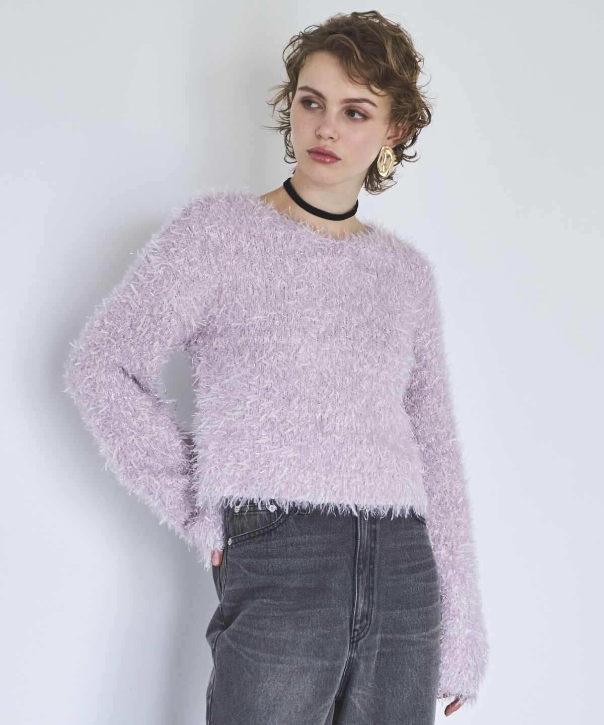 アンドクチュール「ふわニットプルオーバー」|ニット・セーター|