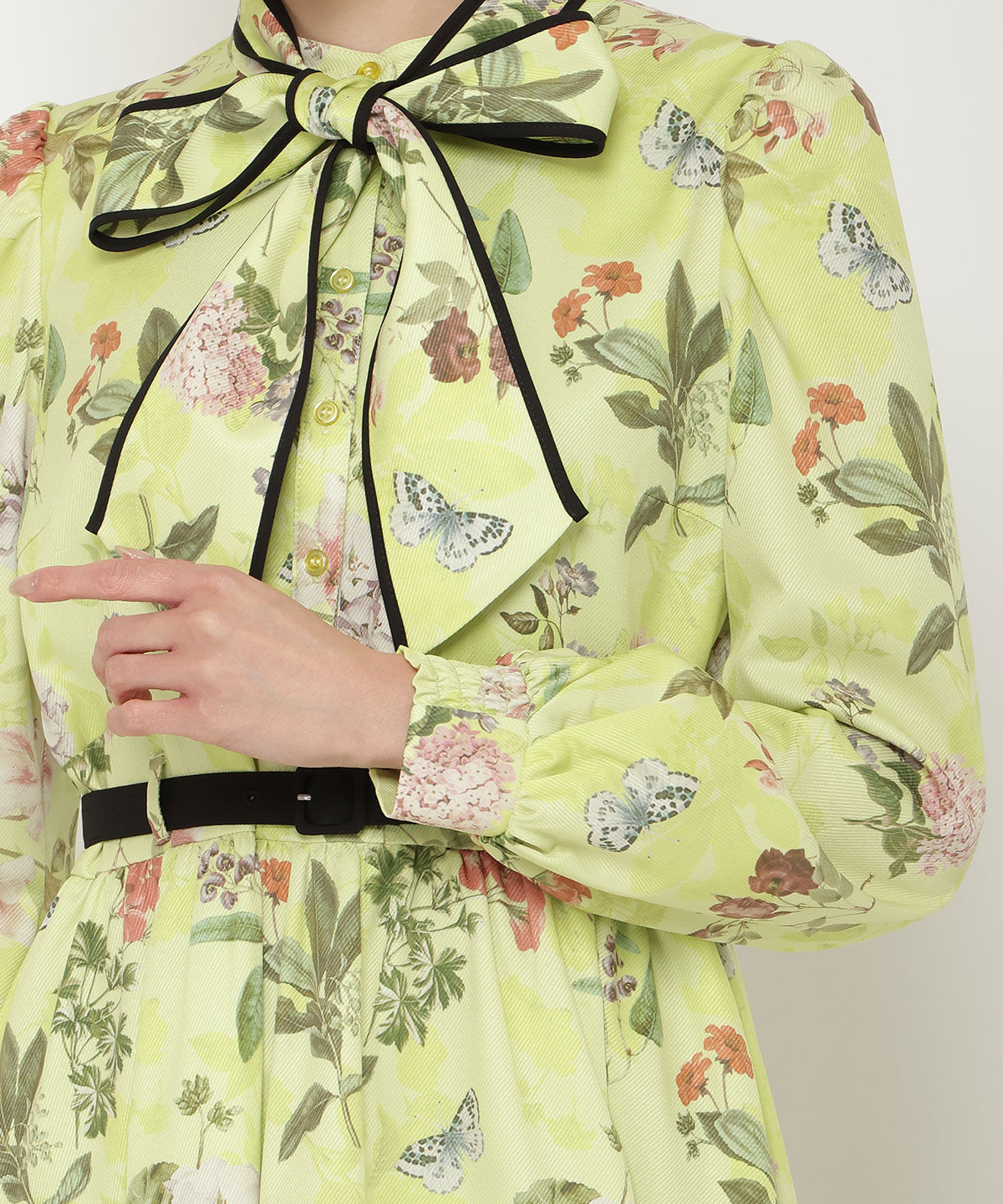 アンドクチュール「フラワーガーデンプリントワンピース」|ワンピース|