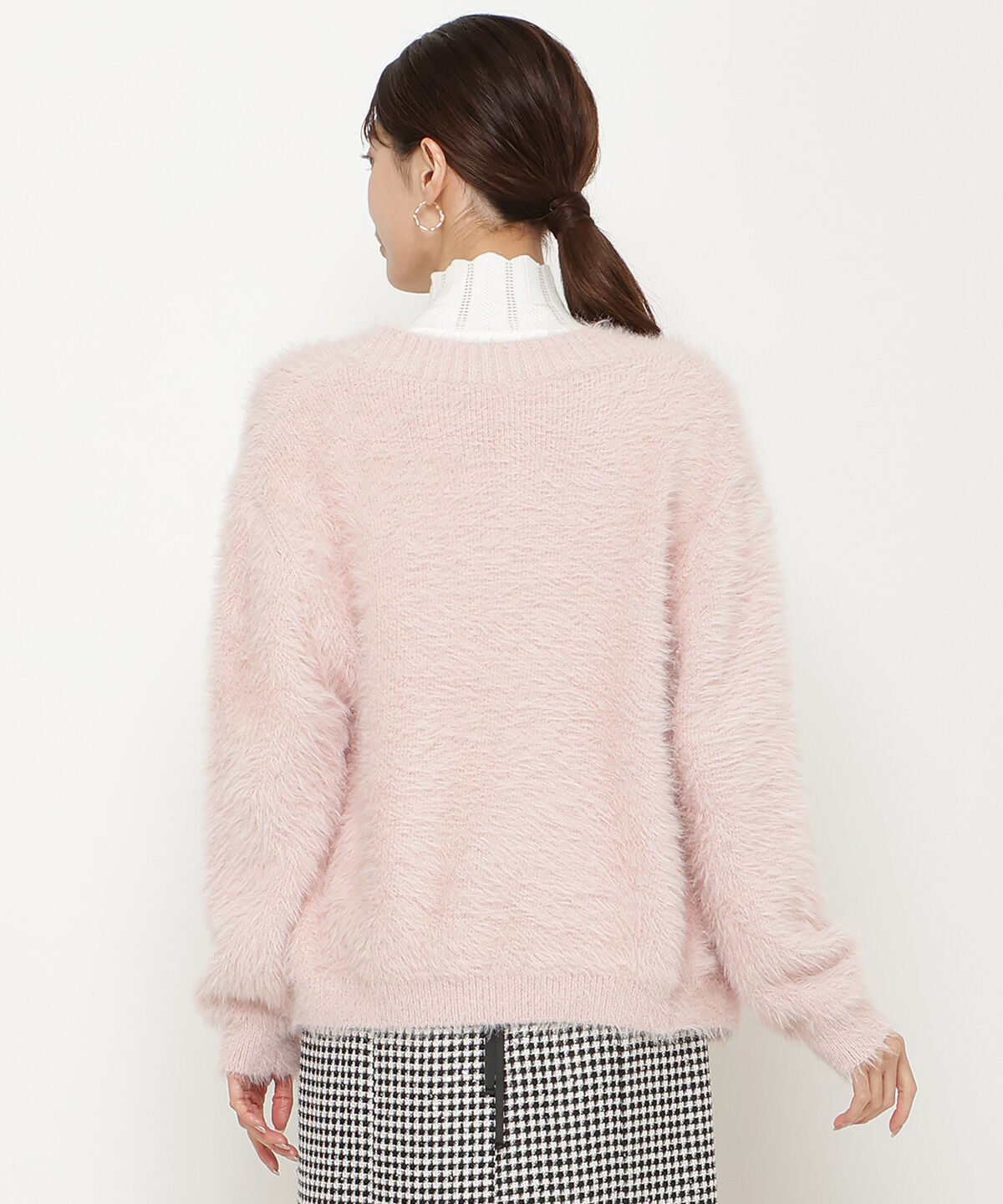 アンドクチュール「シャギーロングカーデ」|カーディガン|