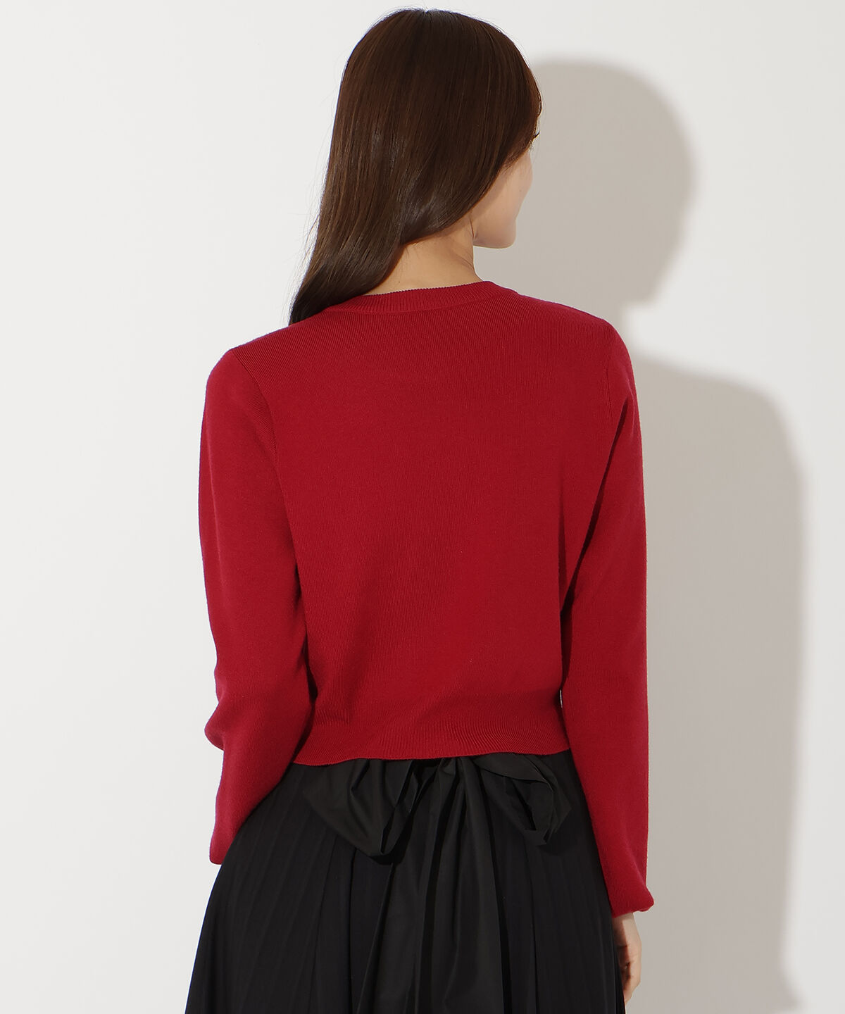 アンドクチュール「ビジュー&times;パールニットカーディガン」|カーディガン|