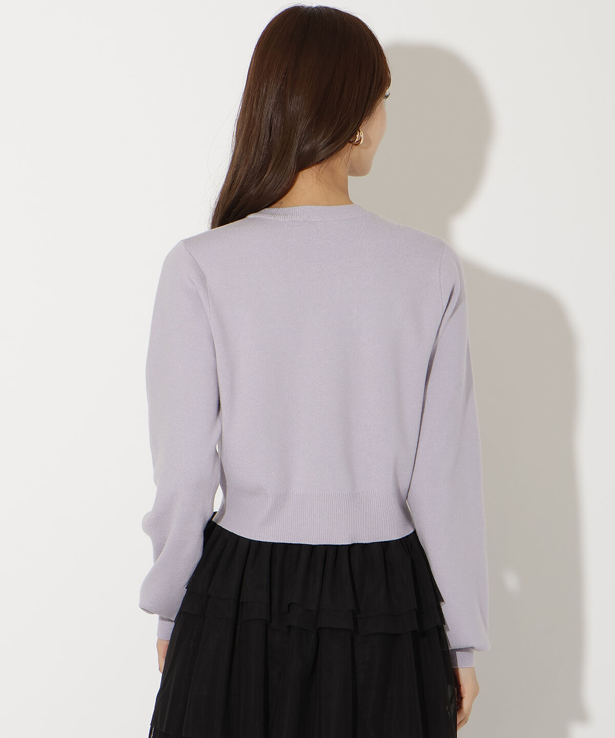 アンドクチュール「ビジュー&times;パールニットカーディガン」|カーディガン|