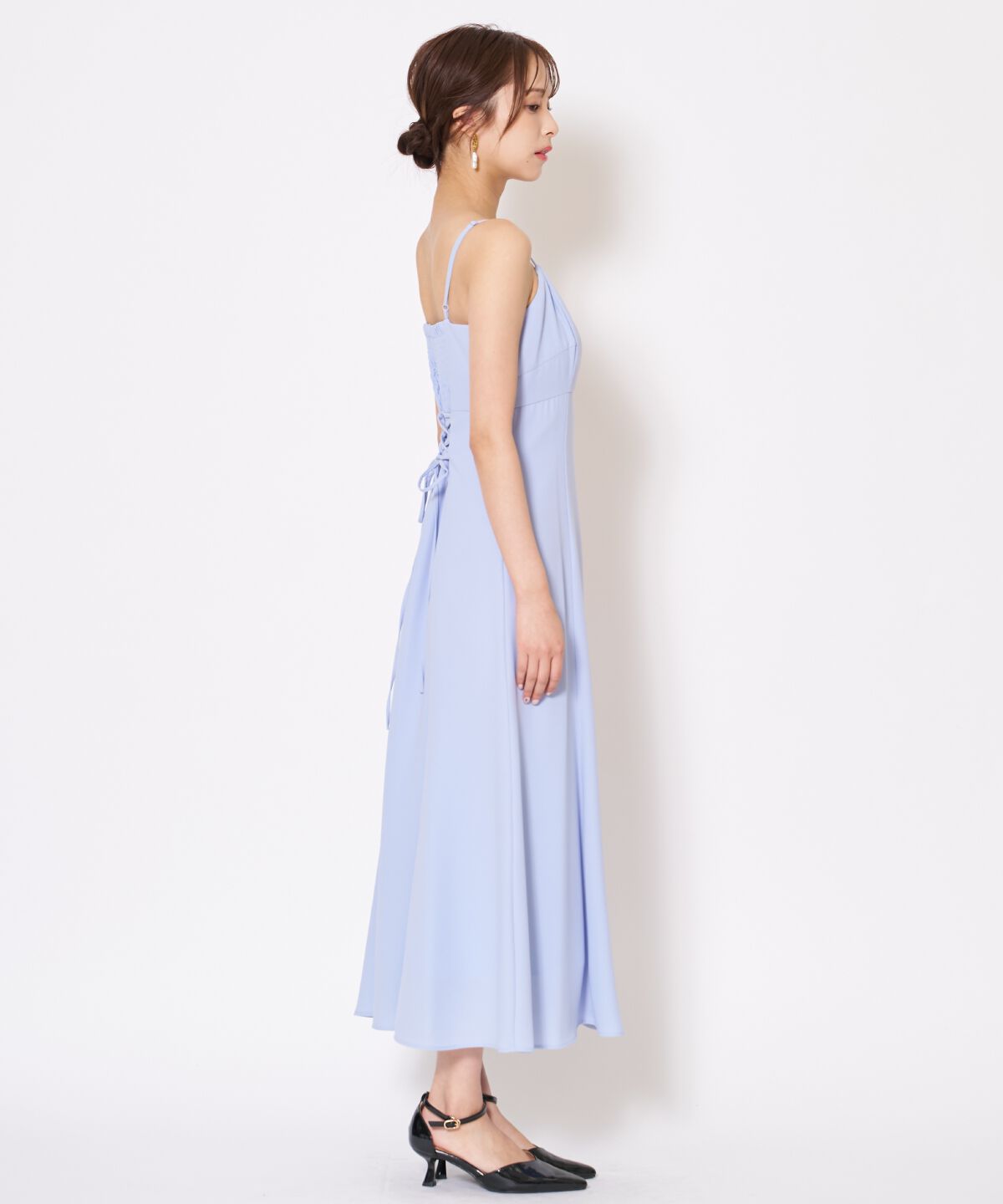 アンドクチュール「サテントリミングブラウス&times;ドレス」|ドレス|