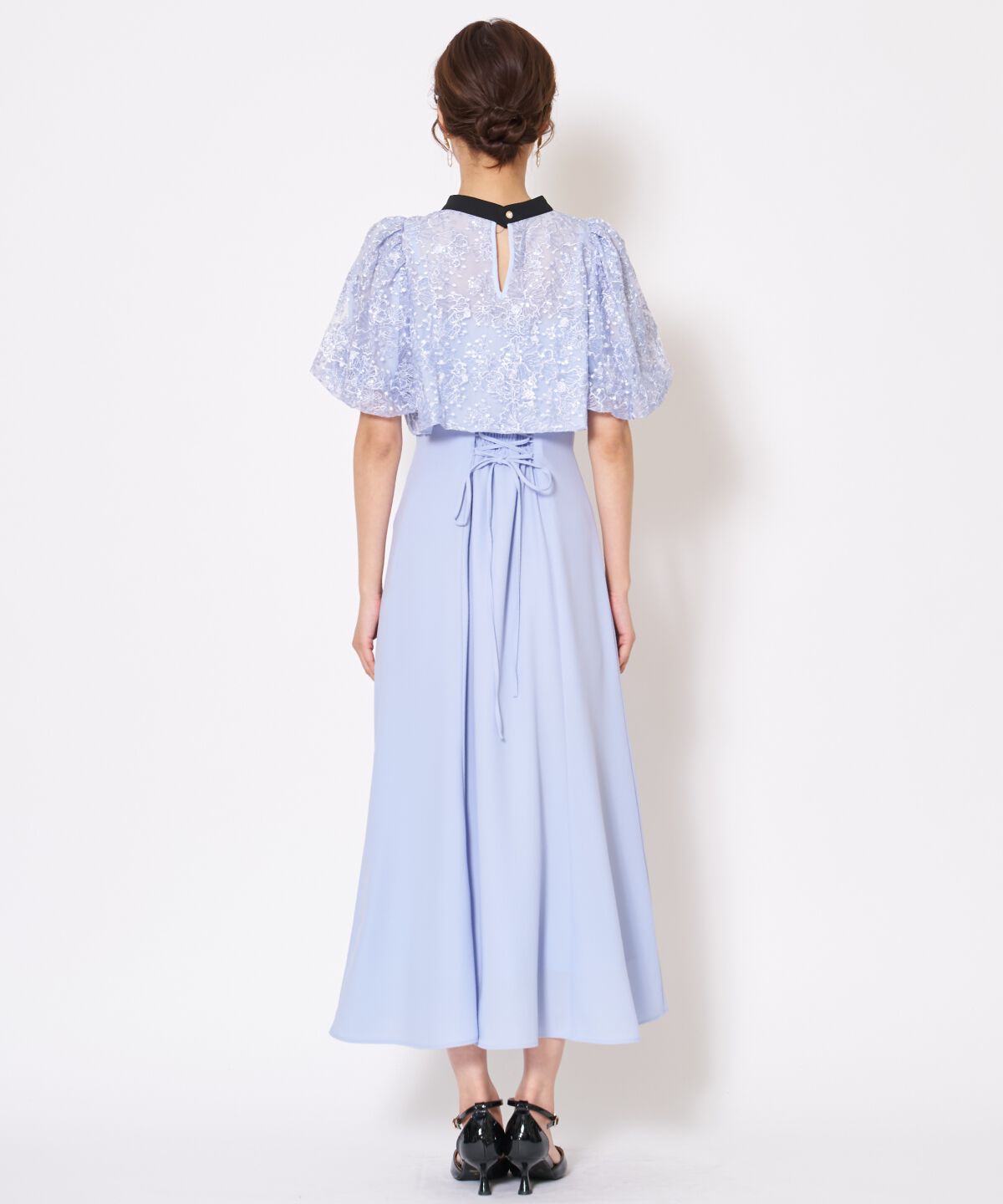 アンドクチュール「サテントリミングブラウス&times;ドレス」|ドレス|