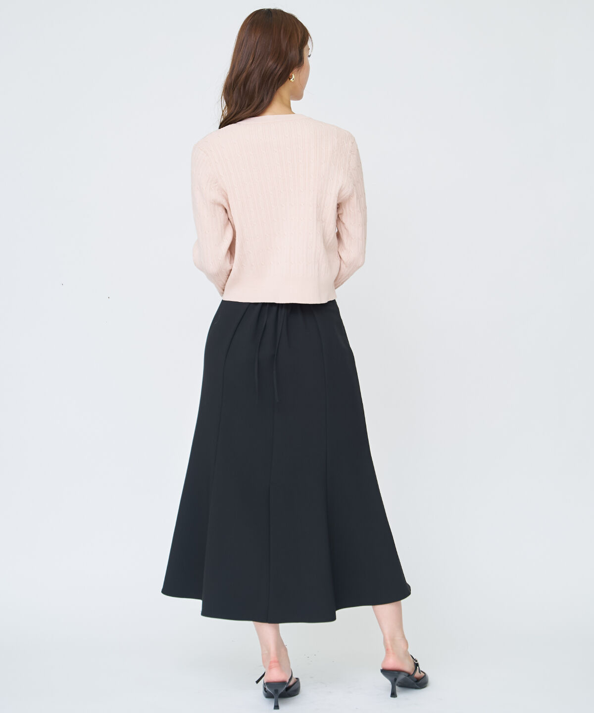 アンドクチュール「フロントZIPマーメイドスカート」|フレア|