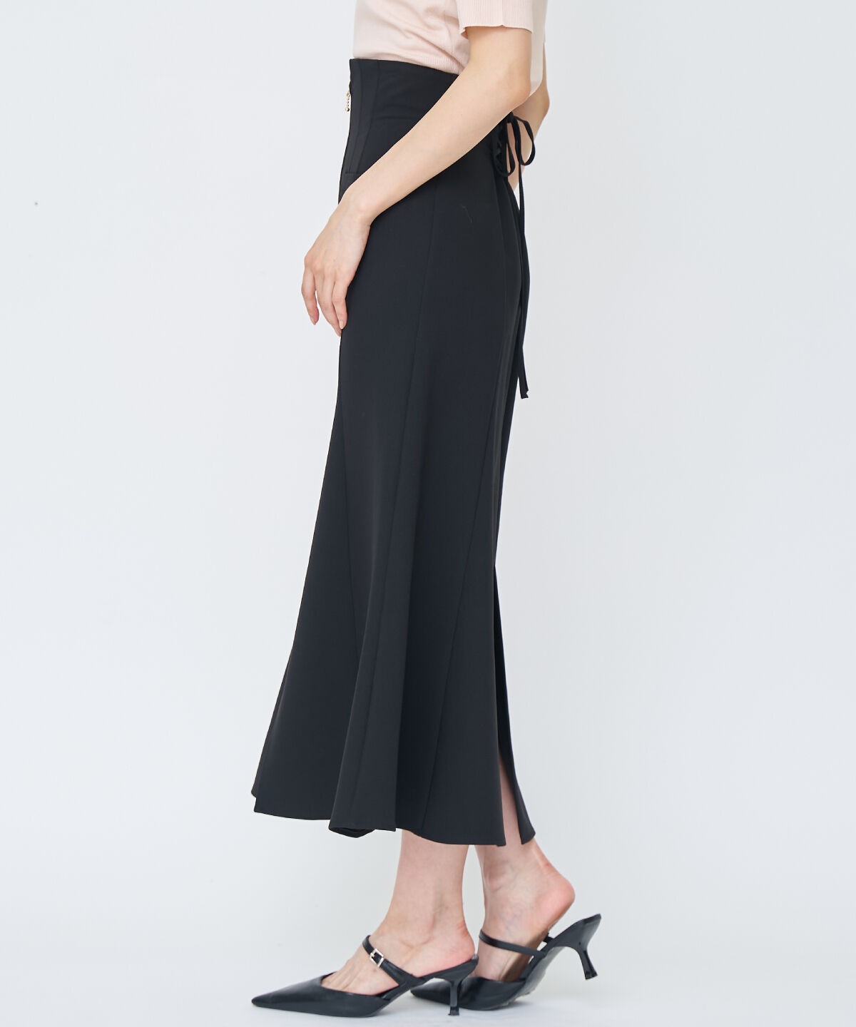 アンドクチュール「フロントZIPマーメイドスカート」|フレア|