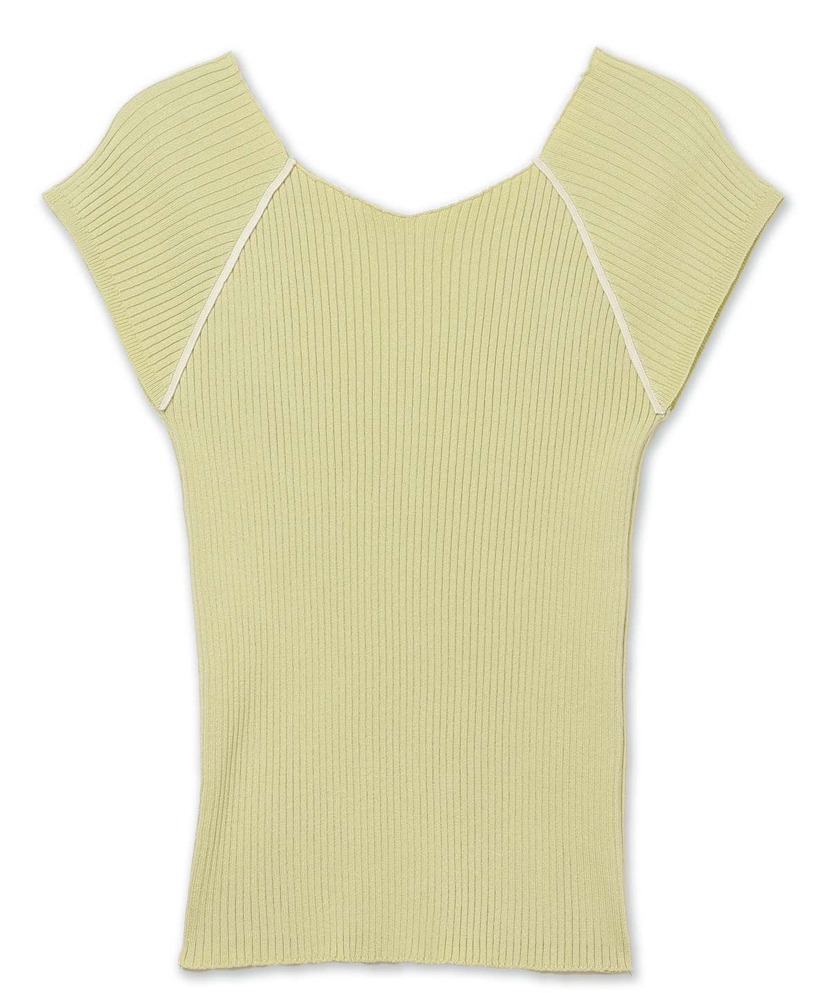 REDYAZEL「ラインフレンチスリーブニットプルオーバー」|ニット・セーター|