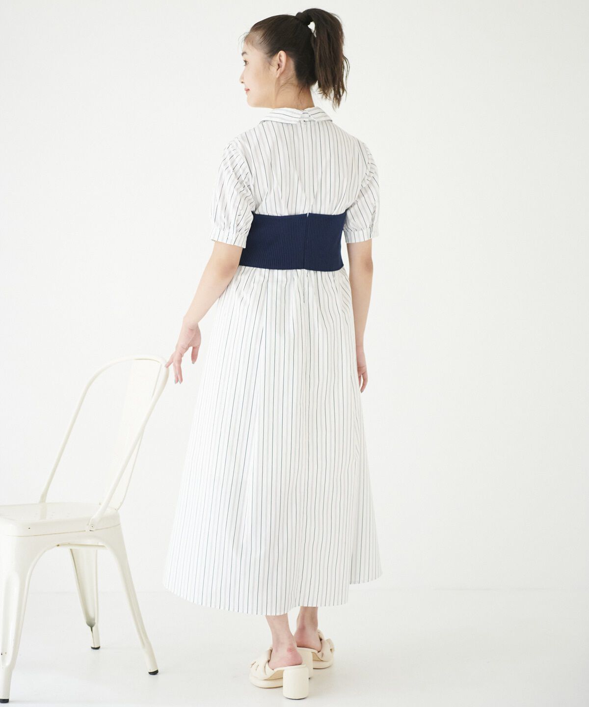 REDYAZEL「ストライプ&times;ニットビスチェコンビワンピース」|ワンピース|