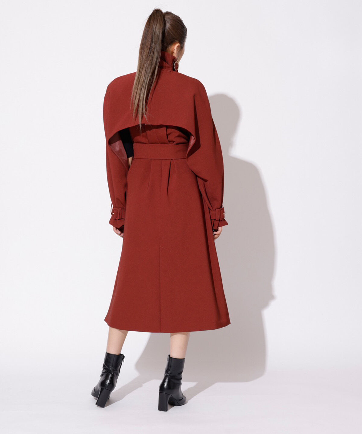 REDYAZEL「2WAYダブルロングコート」|ステンカラーコート|