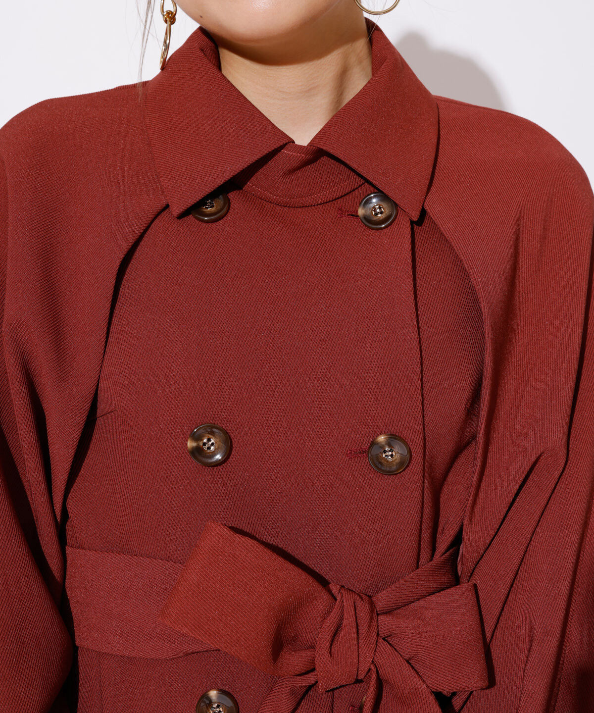 REDYAZEL「2WAYダブルロングコート」|ステンカラーコート|