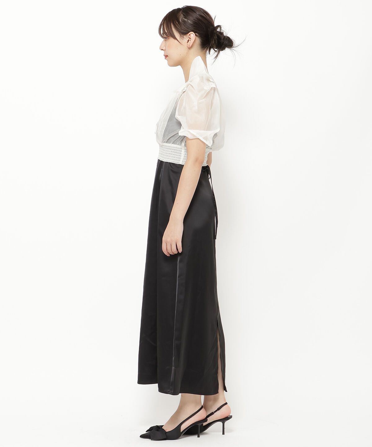 REDYAZEL「シアーブラウス＆キャミワンピースセット」|ワンピース|