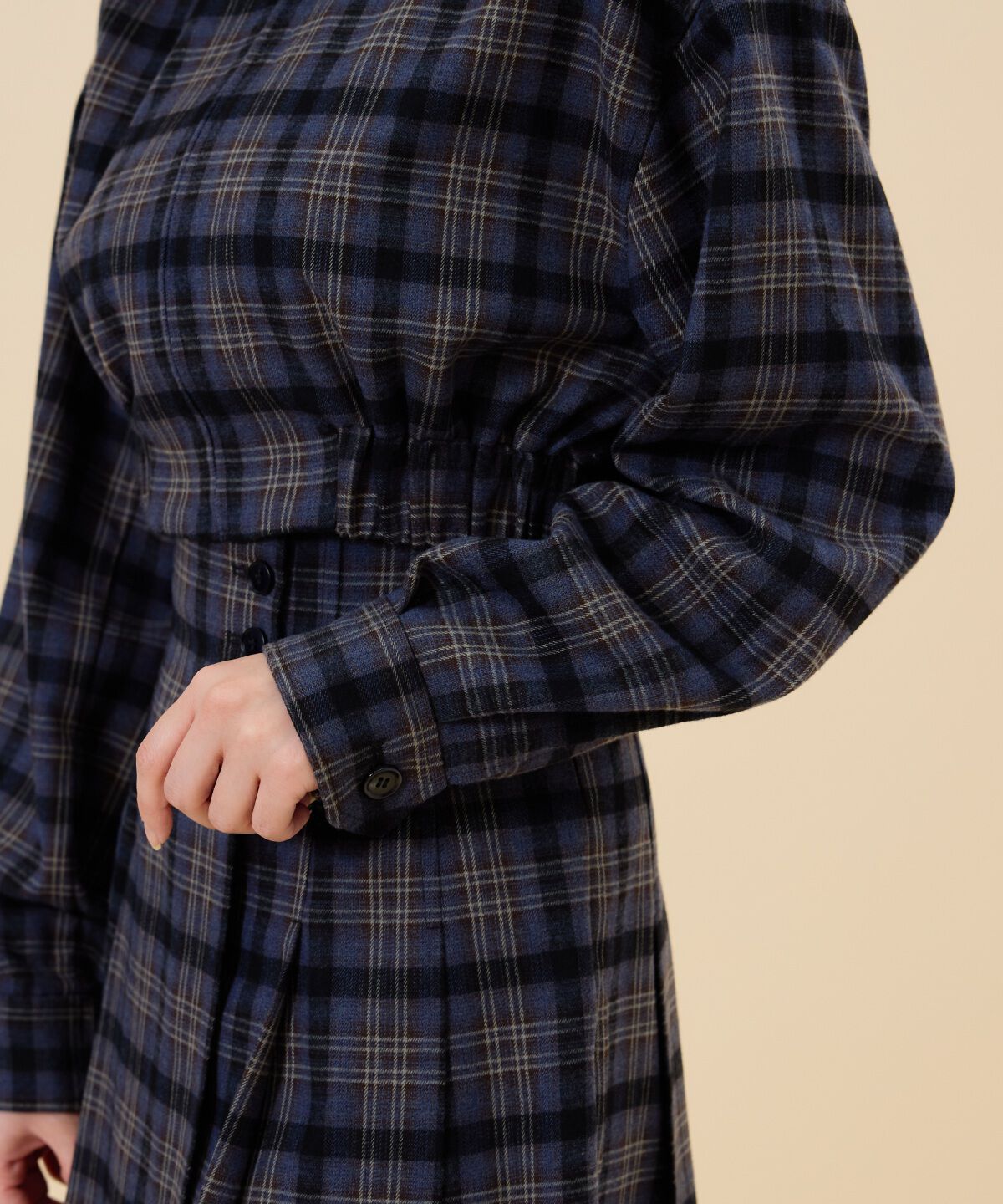 REDYAZEL「フロントジップチェックショートブルゾン」|ブルゾン・スタジャン|