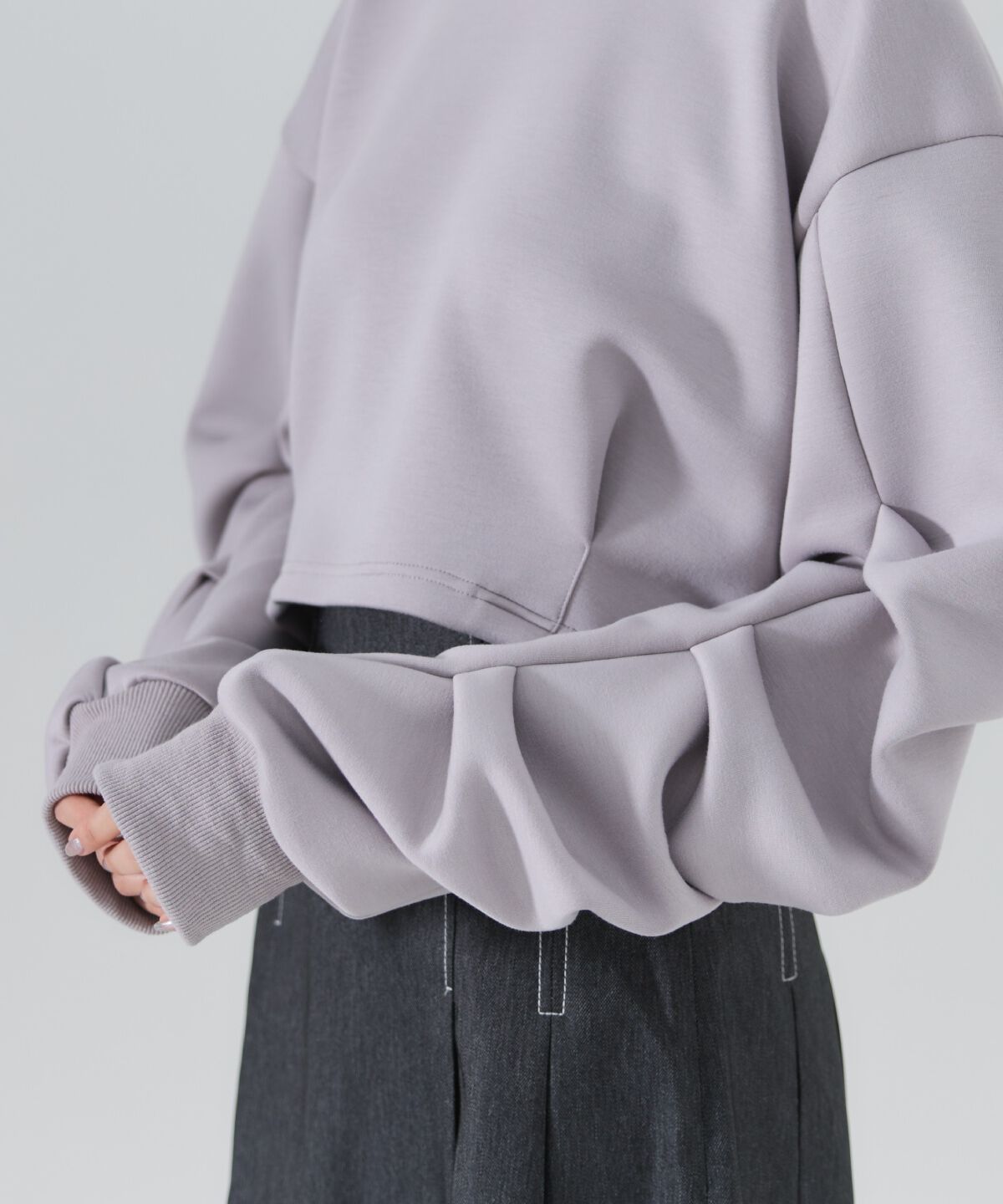 REDYAZEL「襟つきタックスリーブトップス」|Tシャツ・カットソー|