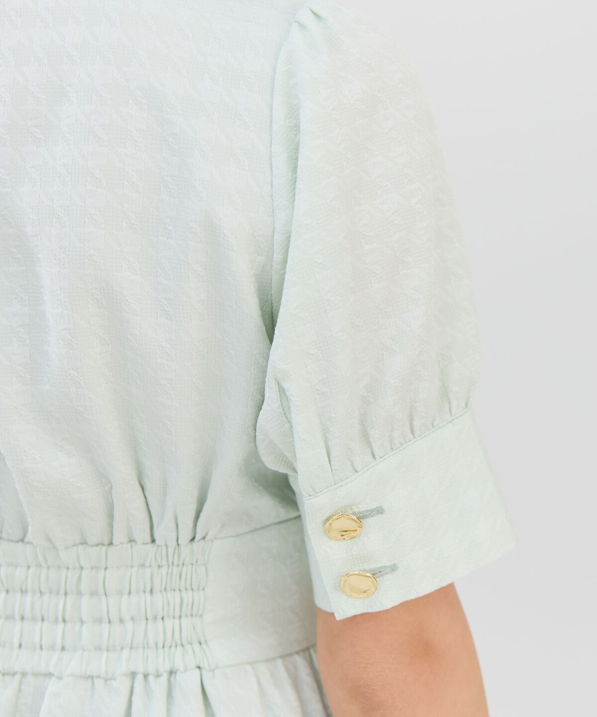 REDYAZEL「ニュアンスボタンジャガードワンピース」|ワンピース|