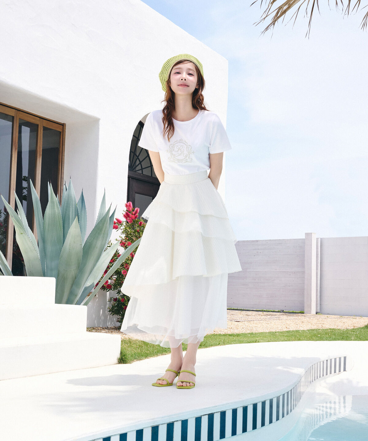 REDYAZEL「ラメエンブレムTシャツ」|Tシャツ・カットソー|