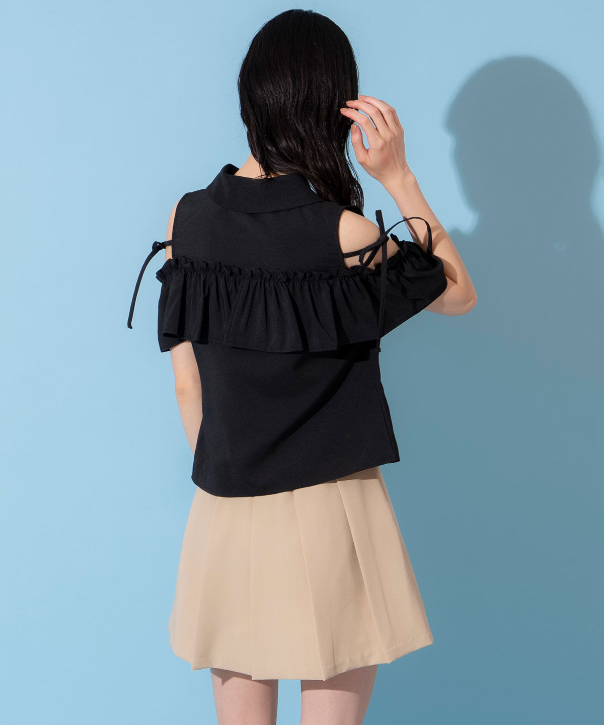 REDYAZEL「プリーツスカートルックショートパンツ」|キュロット|