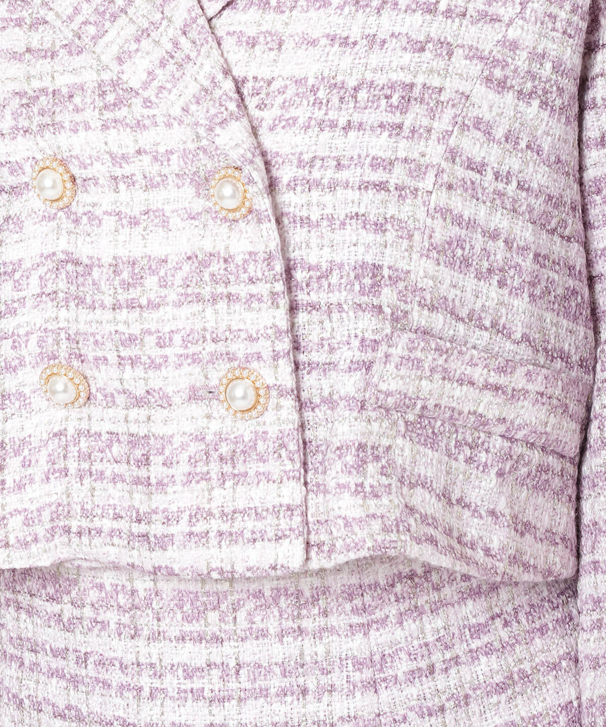 WILLSELECTION「ラメツイードダブルボタンジャケット」|テーラードジャケット|