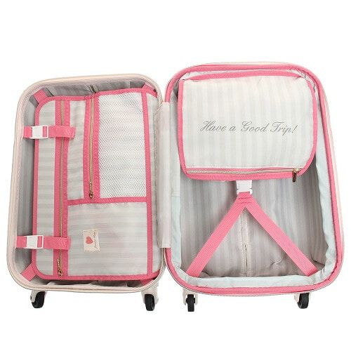 Jewelna Rose「キャンディポケット　スーツケース　56リットル　3ｰ5泊におすすめ　エキスパンド仕様　39872」|キャリーケース|