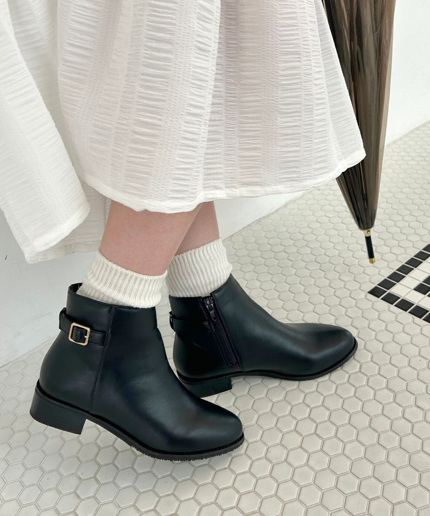 ORiental TRaffic「サイドベルトレインブーツ/R-0012」|レインシューズ|