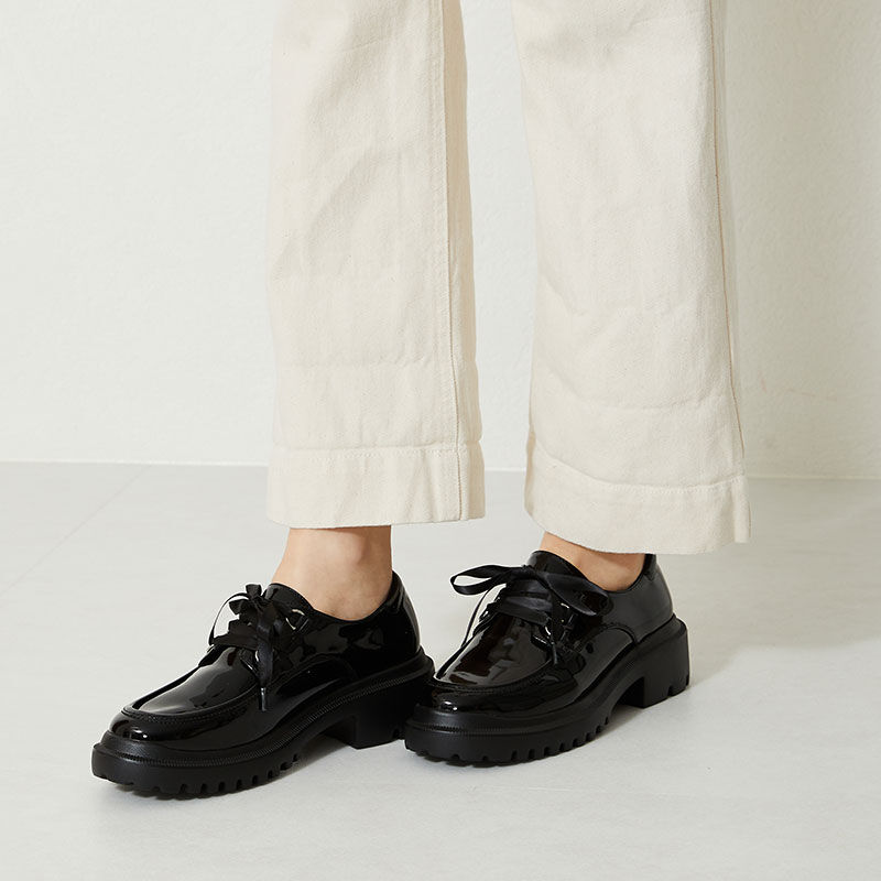 ORiental TRaffic「厚底リボンレースアップシューズ/31116」|パンプス|