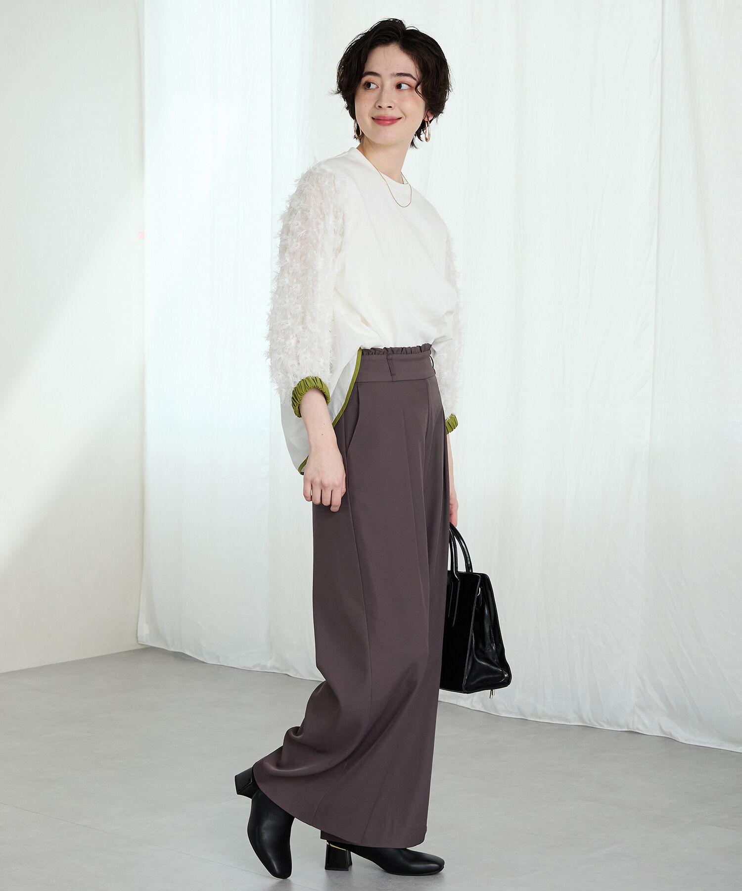 WA Oriental TRaffic「●2025秋冬新作● コーデュロイ コンビ ショートブーツ /52410」|ショートブーツ|