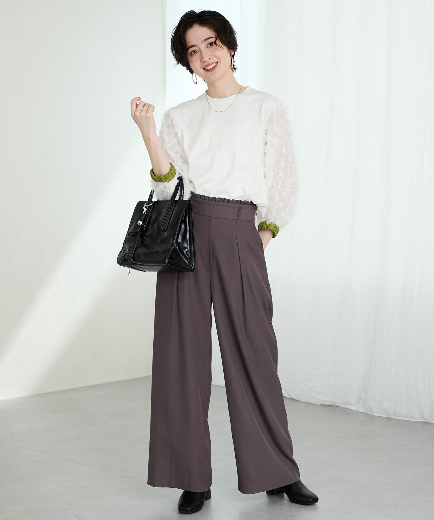 WA Oriental TRaffic「●2025秋冬新作● コーデュロイ コンビ ショートブーツ /52410」|ショートブーツ|