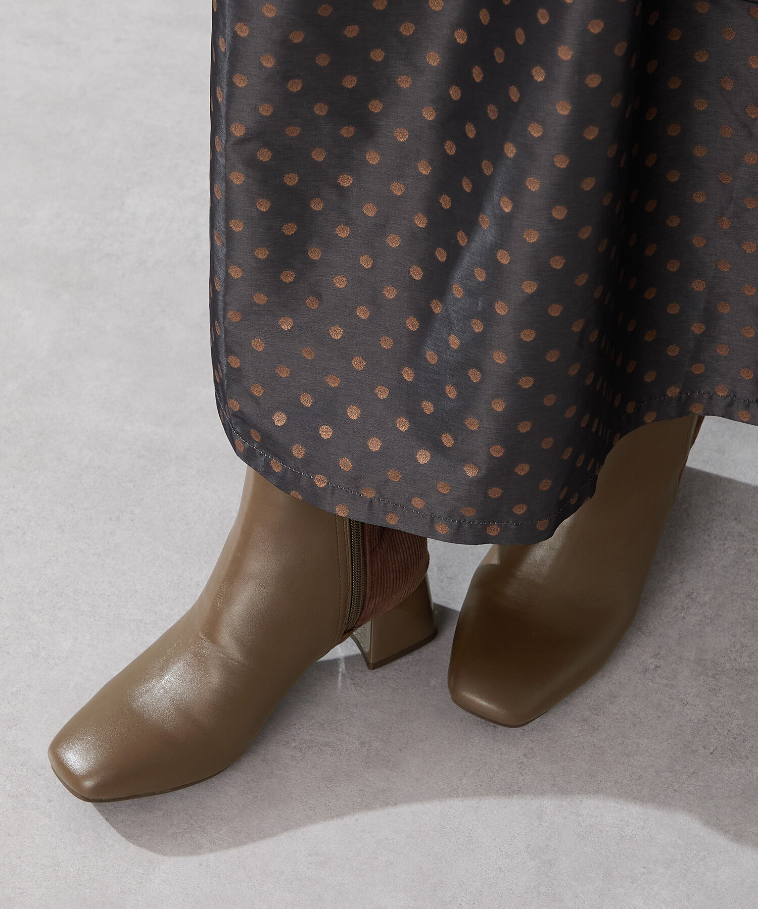 WA Oriental TRaffic「●2025秋冬新作● コーデュロイ コンビ ショートブーツ /52410」|ショートブーツ|