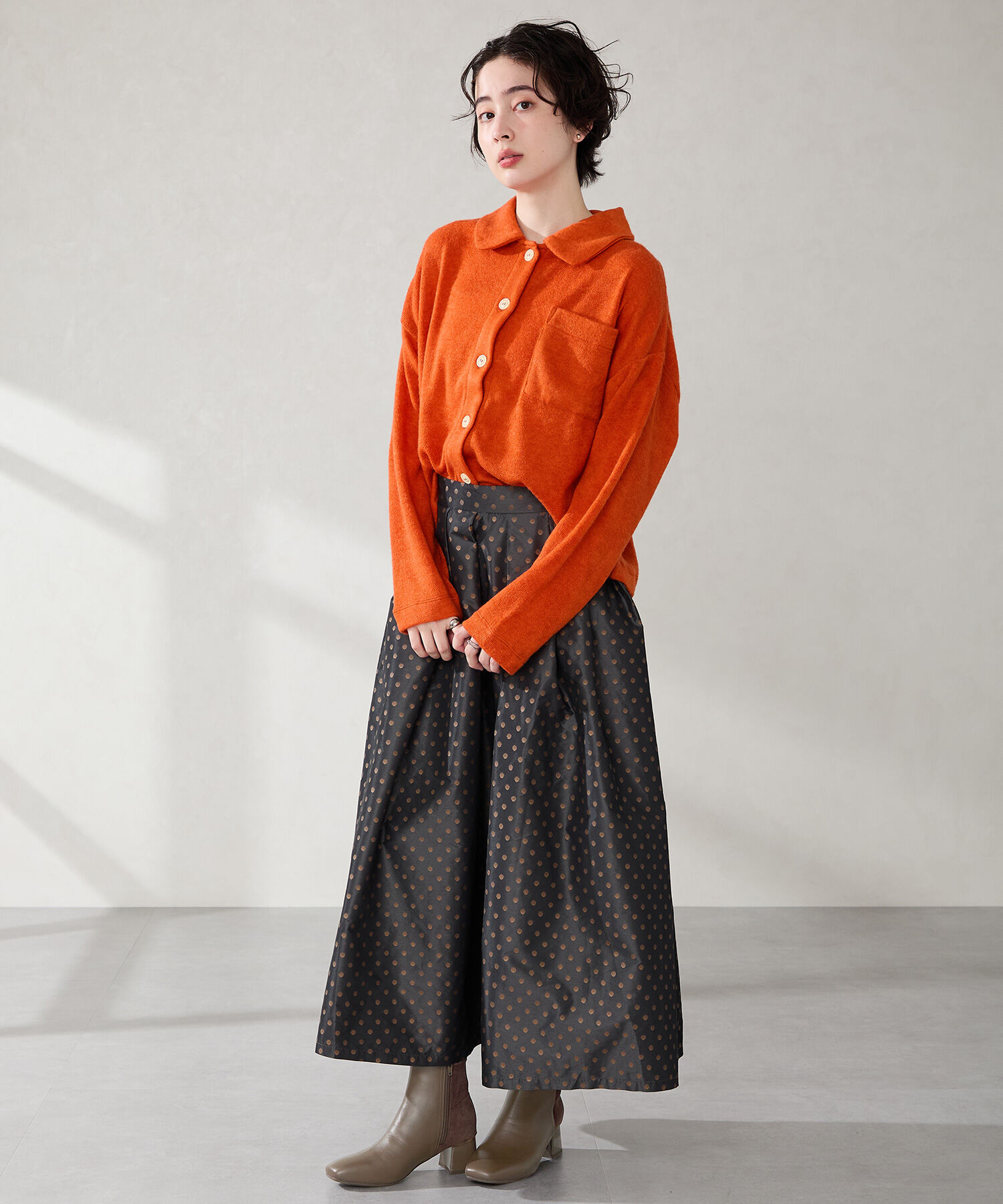 WA Oriental TRaffic「●2025秋冬新作● コーデュロイ コンビ ショートブーツ /52410」|ショートブーツ|