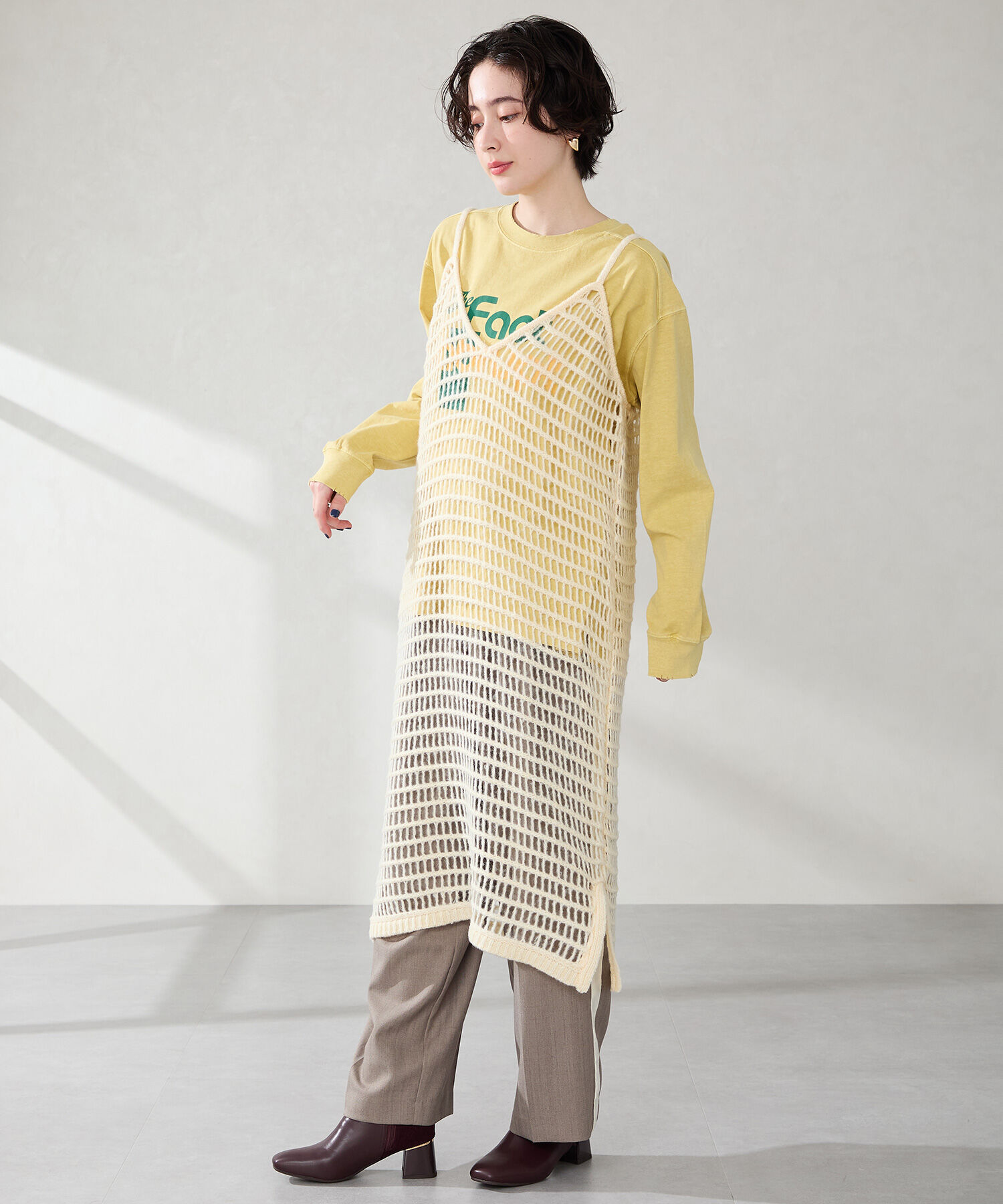 WA Oriental TRaffic「●2025秋冬新作● コーデュロイ コンビ ショートブーツ /52410」|ショートブーツ|