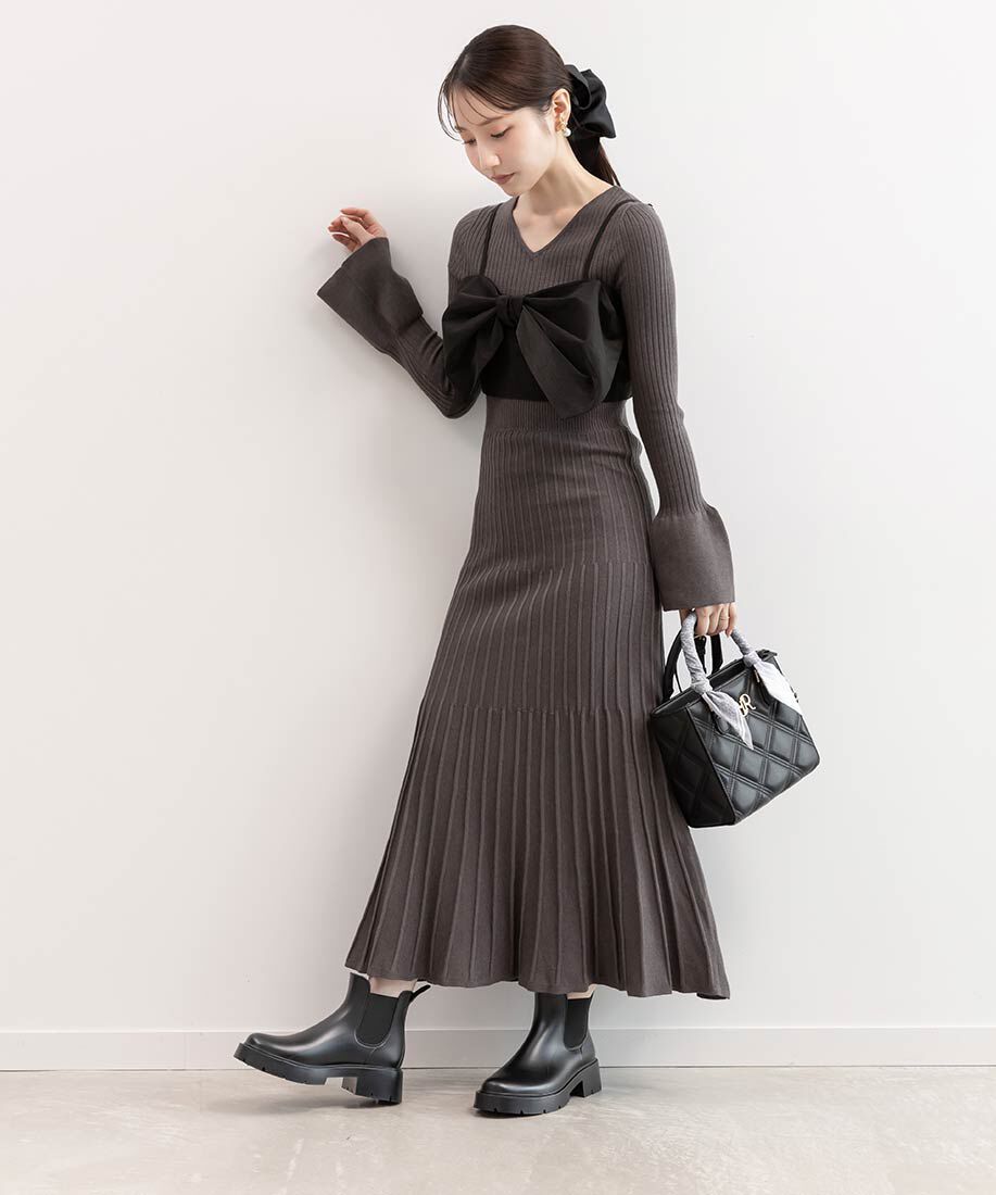  「ボリュームソールサイドゴアレインブーツ」|レインシューズ|