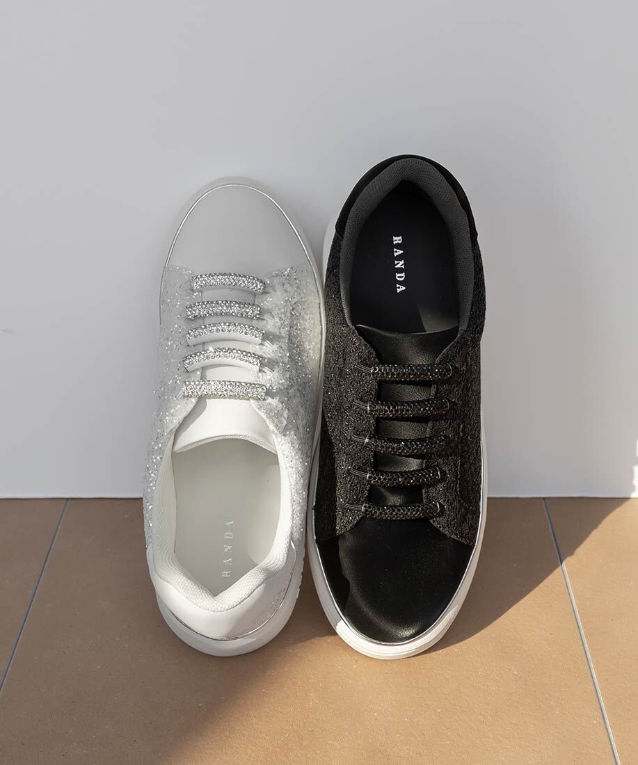  「ビジューパーツグリッタースニーカー」|スニーカー|