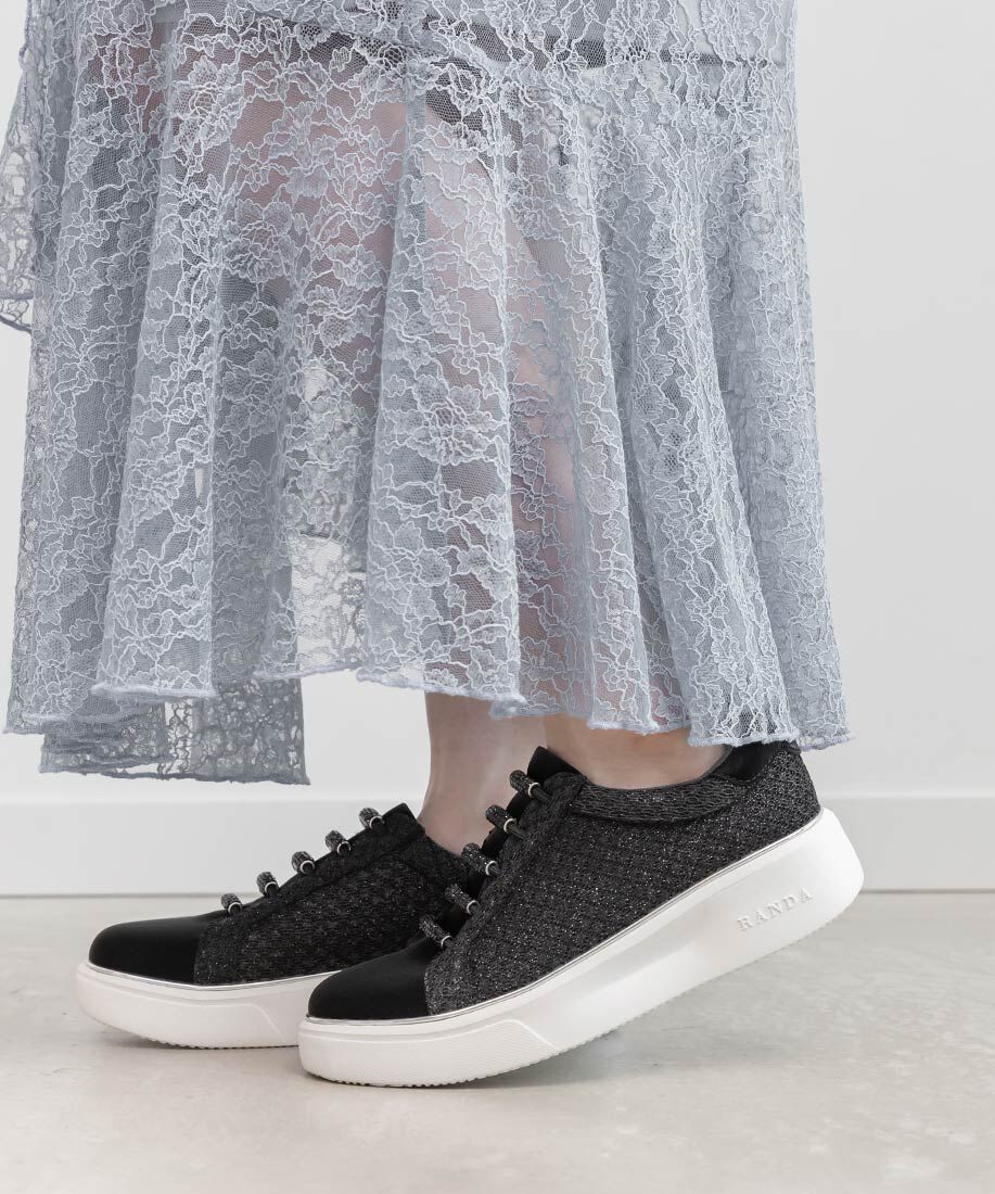  「ビジューパーツグリッタースニーカー」|スニーカー|