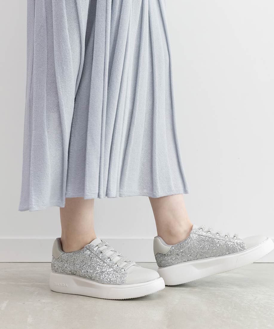  「ビジューパーツグリッタースニーカー」|スニーカー|