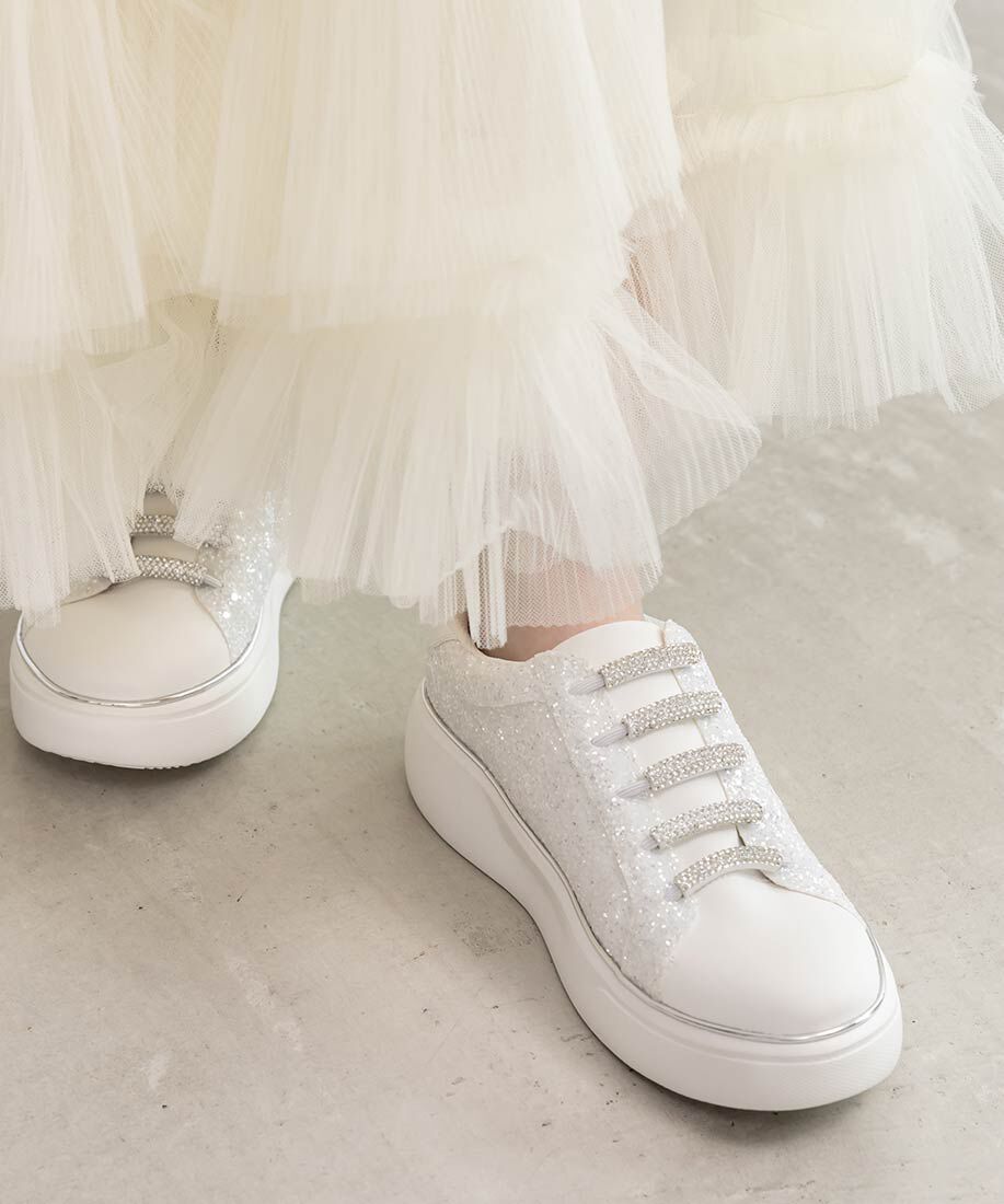  「ビジューパーツグリッタースニーカー」|スニーカー|