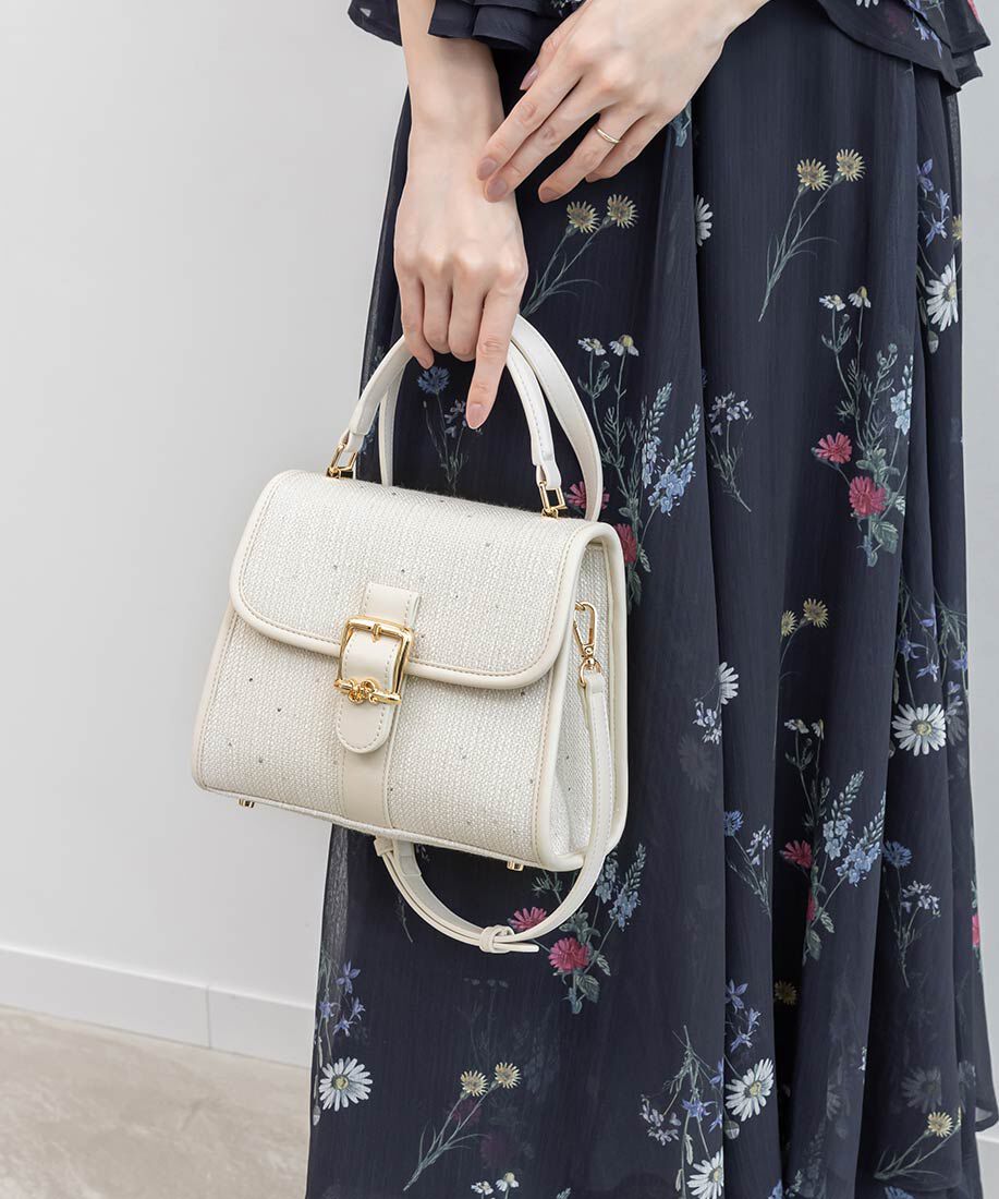  「2WAY モノグラムバックルハンドバッグ」|ハンドバッグ|