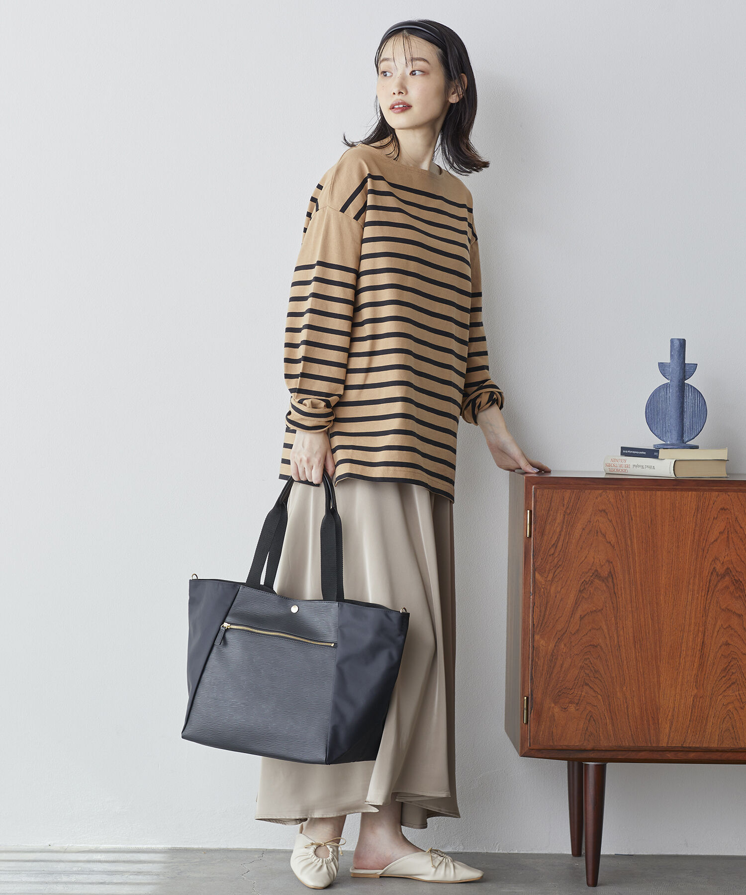 TOPKAPI BREATH「【VERY11月号掲載】RIPPLE  TRIPリプル トリップナイロン コンビ キャリーオンビッグ トートトラベル旅行」|トートバッグ|